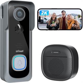 Sonnette Vidéo 2K ieGeek : Sécurité Connectée et Vision Infrarouge