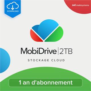 MobiDrive - Abonnement Cloud Personnel 2 To | 1 Appareil | 12 Mois