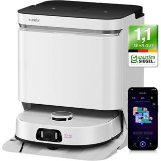 EUREKA J15 Pro Ultra : Robot aspirateur et balai avec station tout-en-un auto-nettoyante