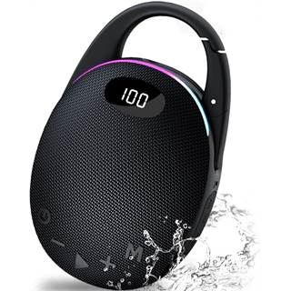 Enceinte Bluetooth Ultra-Portable coioc S10 | LED RGB, 30W, 25H d'autonomie, Étanche & mousqueton intégré