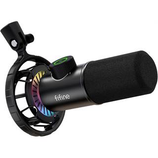 Microphone FIFINE USB Cardioïde Gaming – Plug & Play