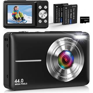 Appareil Photo Compact 44MP HD 1080P - Zoom 16X + Carte 32GB