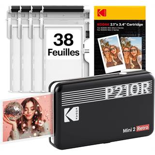 KODAK Mini 2 Retro - Imprimante Photo Portable 4PASS