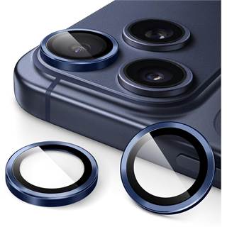 Protecteur Objectif JETech iPhone 17 Pro - Verre Trempé 9H Bleu