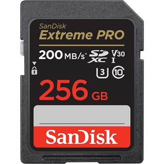SanDisk Extreme PRO SDXC 256 Go - Vitesse extreme 200 Mo/s