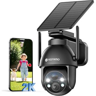Caméra Surveillance WiFi Extérieure Solaire 2K PTZ - YESYAMO ZS-GX8S