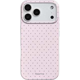 Coque iPhone 17 Pro Max Silicone Polka Dot Rose - Anti-choc Imperméable