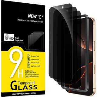 Kit 3 Verres Trempés Anti-Espion iPhone 16/17 Pro Max 6,9"