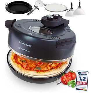 Photo Sommertal PizzaProfi XXL - Four à pizza électrique avec pierre de 39 cm jusqu'à 400°C - 149,90 EUR