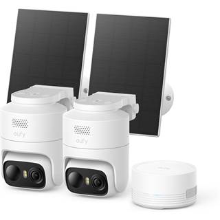 Kit 2x eufyCam C37 : Surveillance 2K Solaire & Suivi IA 360°