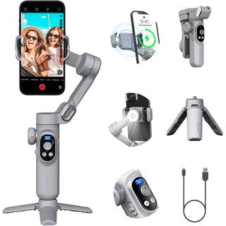 AOCHUAN Smart X Pro - Stabilisateur Gimbal 3 Axes Smartphone avec Lumière LED