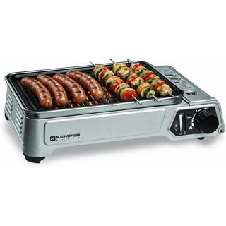 Kemper Barbecue Gaz Portable 1900W - Plancha Anti-adhésive pour Extérieur