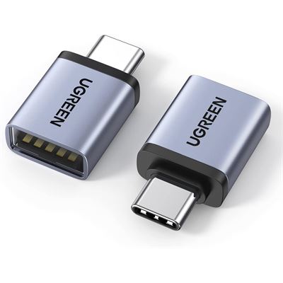 Adaptateur USB-C vers USB-A UGREEN 10Gbps Lot de 2 - Gris