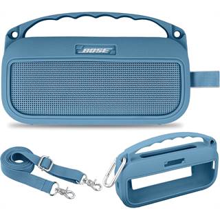 Aenllosi Etui de Transport Silicone pour Bose SoundLink Flex 2e Gén - Bleu