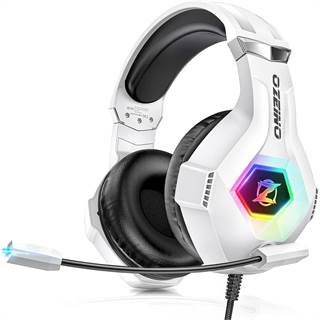 Ozeino Casque Gaming RGB 7 couleurs – 50 mm anti‑bruit, filaire