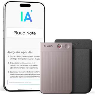 Plaud Note – Enregistreur Vocal IA avec Étui, Transcription & Résumé Automatique, 112 Langues