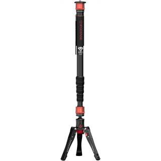 IFOOTAGE Cobra 3 A180T - Monopode Trépied Télescopique 3-en-1 Aluminium 180cm