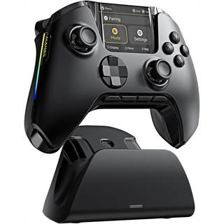 Manette FIEHDUW ManbaOne avec Écran, Effet Hall et LED – Multiplateforme PC/Switch/iOS/Android