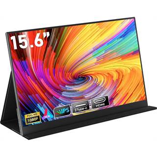 HONGO Moniteur Portable 15,6" IPS 1080P - Écran PC USB-C avec Haut-parleurs