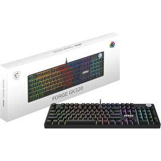 Clavier gaming MSI Forge GK320 Red - AZERTY noir