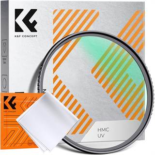K&F CONCEPT Filtre UV 67mm + chiffon microfibre - Protection optique