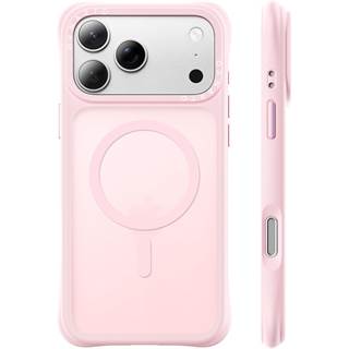 Coque ORNARTO MagSafe pour iPhone 17 Pro Max - Protection Militaire Translucide Rose