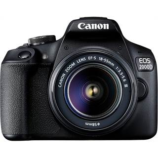 Canon EOS 2000D + EF-S 18-55mm Kit Noir – 24,1 MP APS-C