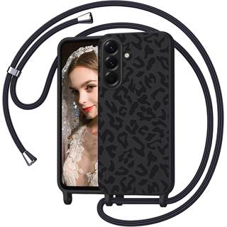 Coque Silicone Léopard Samsung Galaxy A57 5G avec Cordon