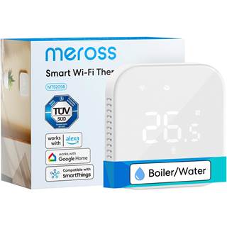 Meross MTS205B - Thermostat Connecté Encastrable WiFi pour Chaudière Gaz et Chauffage au Sol