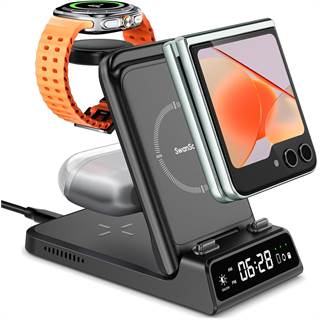 Chargeur Sans Fil 3 en 1 SwanScout – Samsung Z Flip, Galaxy Watch & Buds