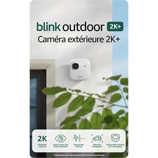 Caméra extérieure Blink 2K+ (gen 3) — Surveillance sans fil avec audio amélioré