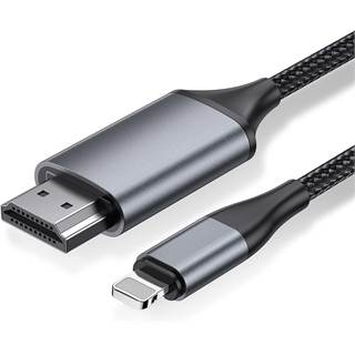 Adaptateur Lightning vers HDMI idoove 2m - Câble iPhone vers TV 1080P HD - 17,98 EUR