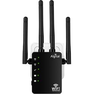 Répéteur WiFi AC1200 Double Bande - 4 Antennes, 2 Ports Ethernet, Jusqu'à 120m²