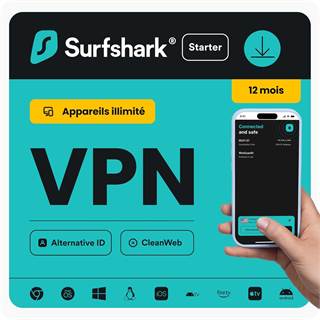 Surfshark Starter - Abonnement VPN 12 Mois | Code Numérique