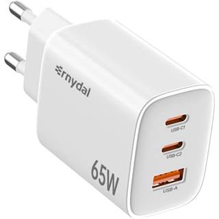 Photo Chargeur GaN 65W 3 Ports : Ultra-Compact et Rapide - 14,99 EUR