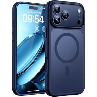 Coque Magnétique TOCOL pour iPhone 17 Pro Max - Bleu Translucide