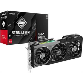ASRock AMD Radeon RX 9070 XT Steel Legend Dark - Carte Graphique 16 Go