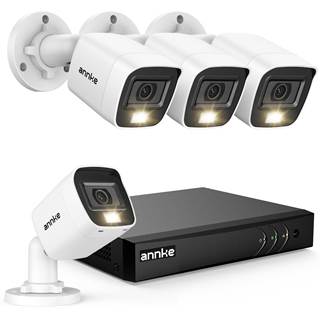 ANNKE Kit Caméra de Surveillance Filaire 4 Caméras 1080p DVR 8CH avec Vision Nocturne IP67