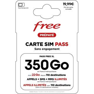 Forfait Free XL : 350 Go 5G & Appels/SMS Illimités
