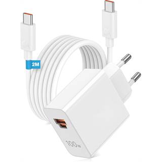 Chargeur Rapide 100W ACOCOBUY pour Honor - 2 Ports & Câble 2m
