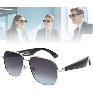 Lunettes Bluetooth Traducteur IA - Plus de 100 langues, design léger violet