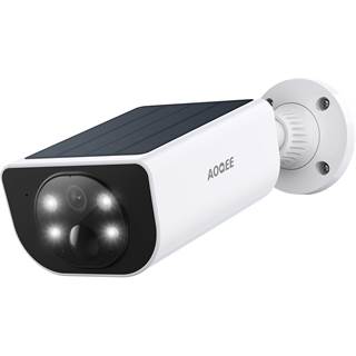 Caméra Surveillance Extérieure WiFi 2K + Panneau Solaire - AOQEE S1