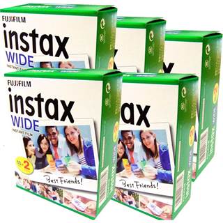 Lot de 100 pellicules Fujifilm Instax Wide – Pack Économique pour Souvenirs