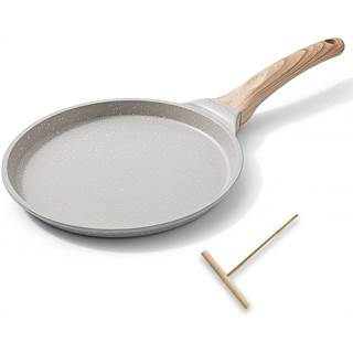 Poêle à Crêpes Bobikuke 20 cm - Revêtement Antiadhésif, Fonte Aluminium, Compatible Induction