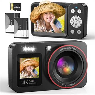 Appareil Photo Numérique Caytail 4K : 64MP & Zoom 18x - L'idéal pour débutants et vlogging