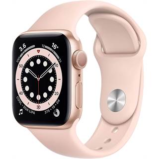 Apple Watch Series 6 (GPS, 40mm) Aluminium Or - Bracelet Sport Rose - 139,00 EUR