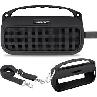 Aenllosi Etui de Transport Silicone pour Bose SoundLink Flex Gen 2 - Noir