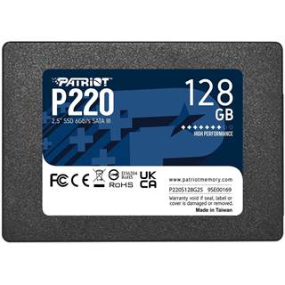 Patriot P220 SSD 128 Go – 2,5\" SATA III Noir