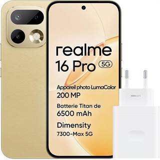 realme 16 Pro 5G – Smartphone Gold 8Go/256Go