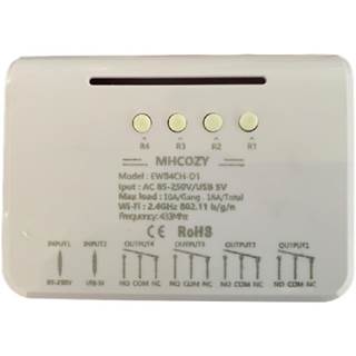 Module Relais WiFi Ewelink 4 Canaux avec Télécommande RF - Prise Intelligente Compatible Alexa